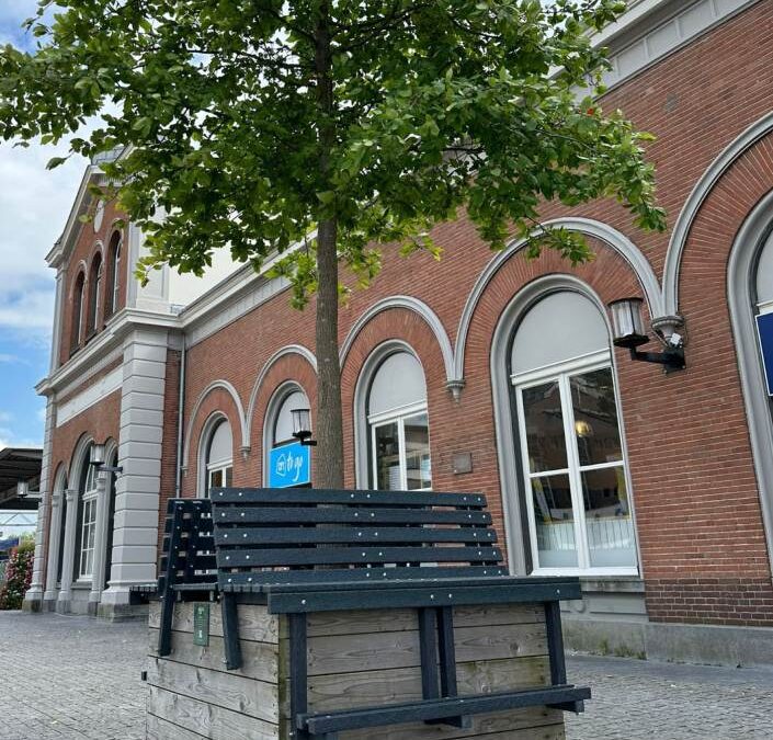 Duurzaamheid centraal: bankjes van gerecycled kunststof in het Bewegend Bos